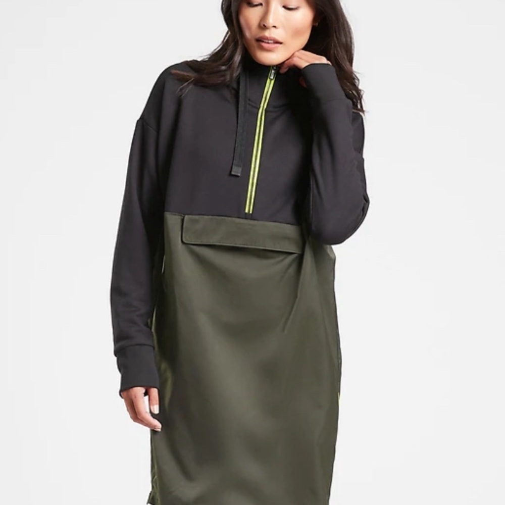 Athleta Radiant Hybrid hoodie dress